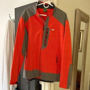 Koppen Orange-Red and Gray Women's Utility Softshell Jacket